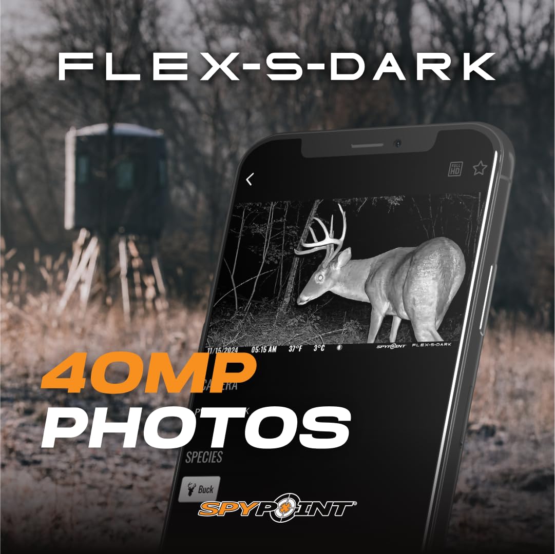 SPYPOINT Flex-S-Dark free photo plan reduces ongoing monitoring costs.