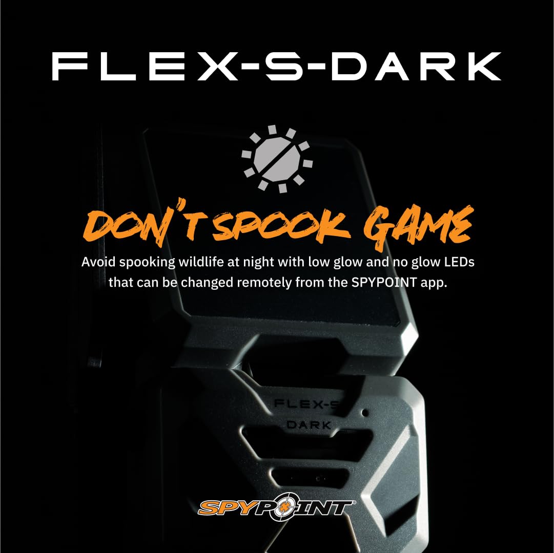 SPYPOINT Flex-S-Dark heavy duty build withstands rugged outdoor use.