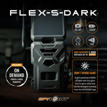 SPYPOINT Flex-S-Dark Instant Mode provides on demand media access.