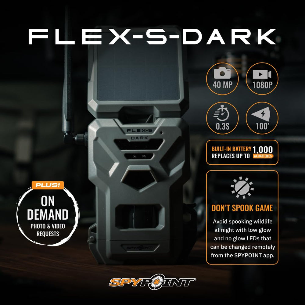 SPYPOINT Flex-S-Dark Instant Mode provides on demand media access.