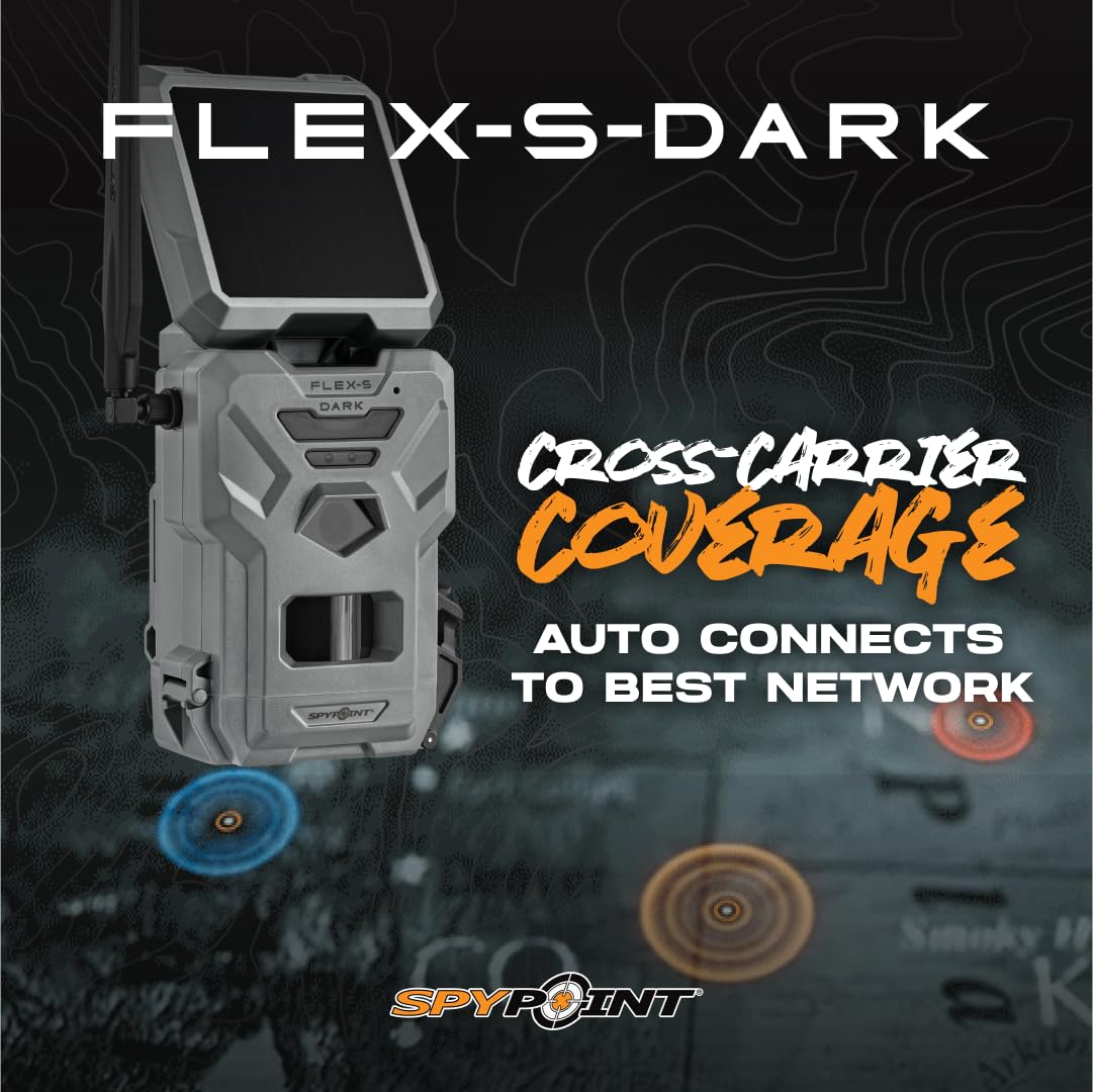 SPYPOINT Flex-S-Dark semi flexible antenna resists damage in tough terrain.
