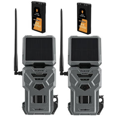 SPYPOINT Flex-S Dark solar panel embedded on exterior for extended operation.