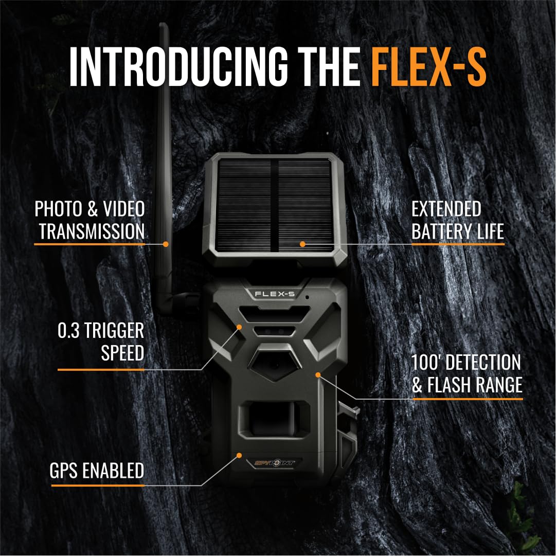 SPYPOINT FLEX-S night vision LEDs illuminate trails at night