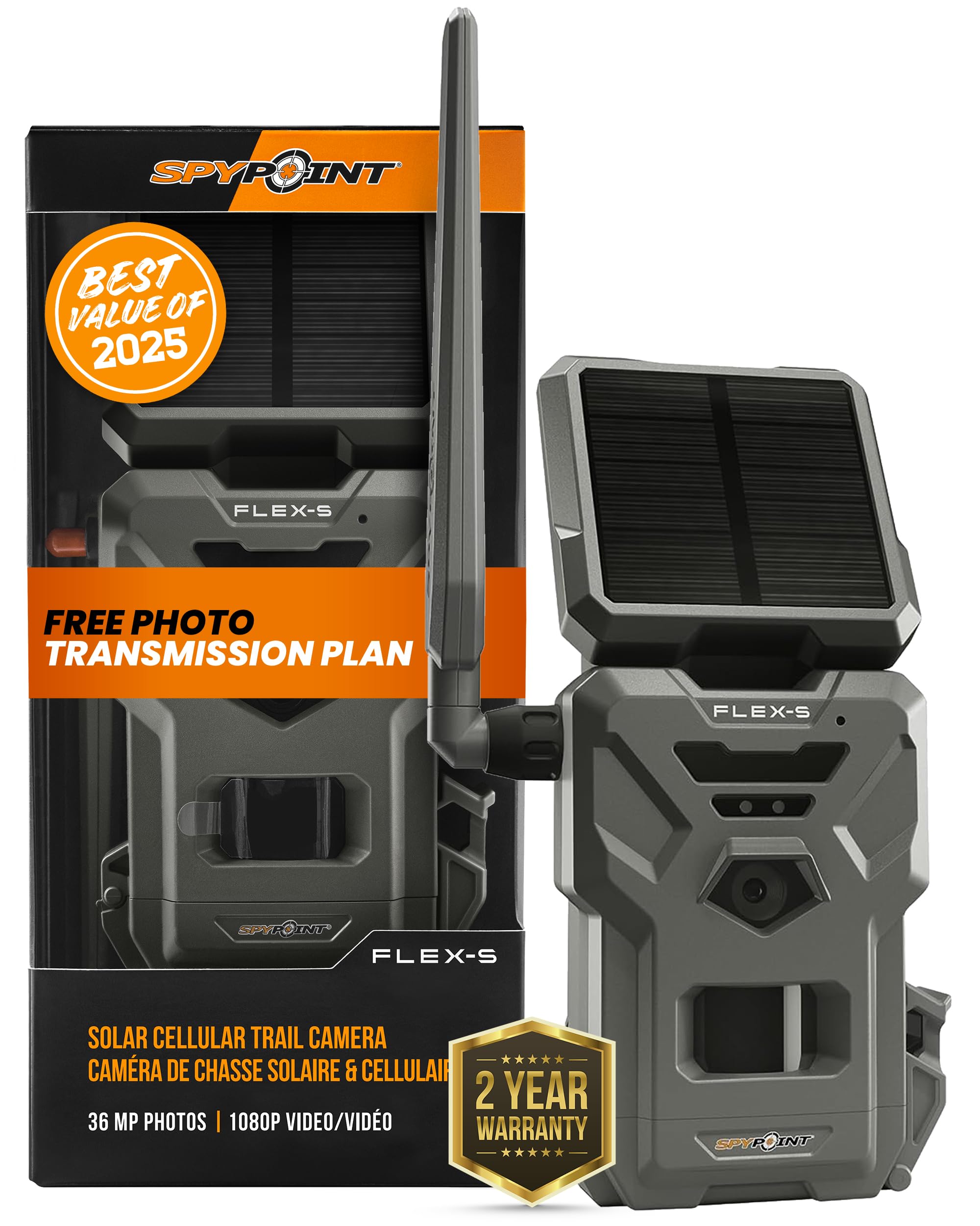 SPYPOINT FLEX-S solar panel close-up for extended field life