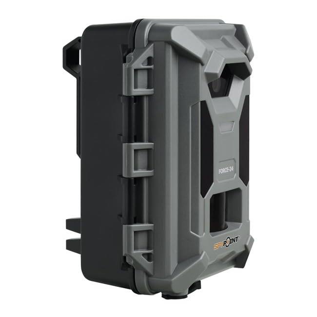 SPYPOINT Force 24 side sensors illustrate quick detection through brush.