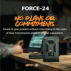 SPYPOINT Force-24MP trail camera back view highlights rugged design.