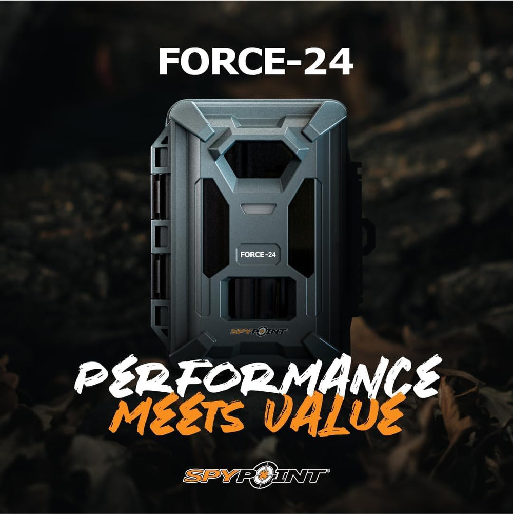 SPYPOINT Force-24MP trail camera included accessories pack with memory cards.