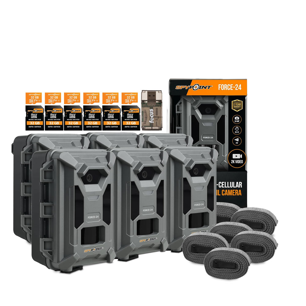 Spypoint Force-24MP trail camera setup captures action details at a distance