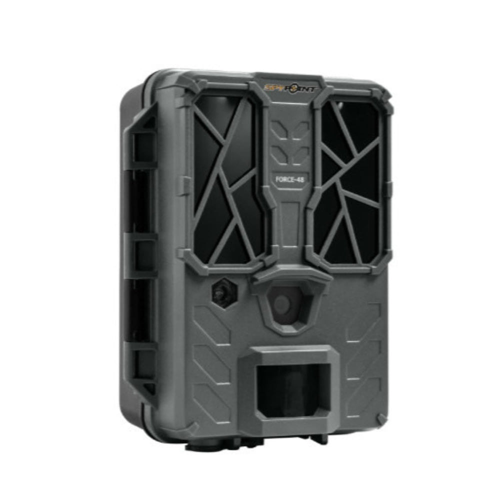 SPYPOINT Force 48 flash-range shot demonstrates bright distant sightings at dusk or dawn.