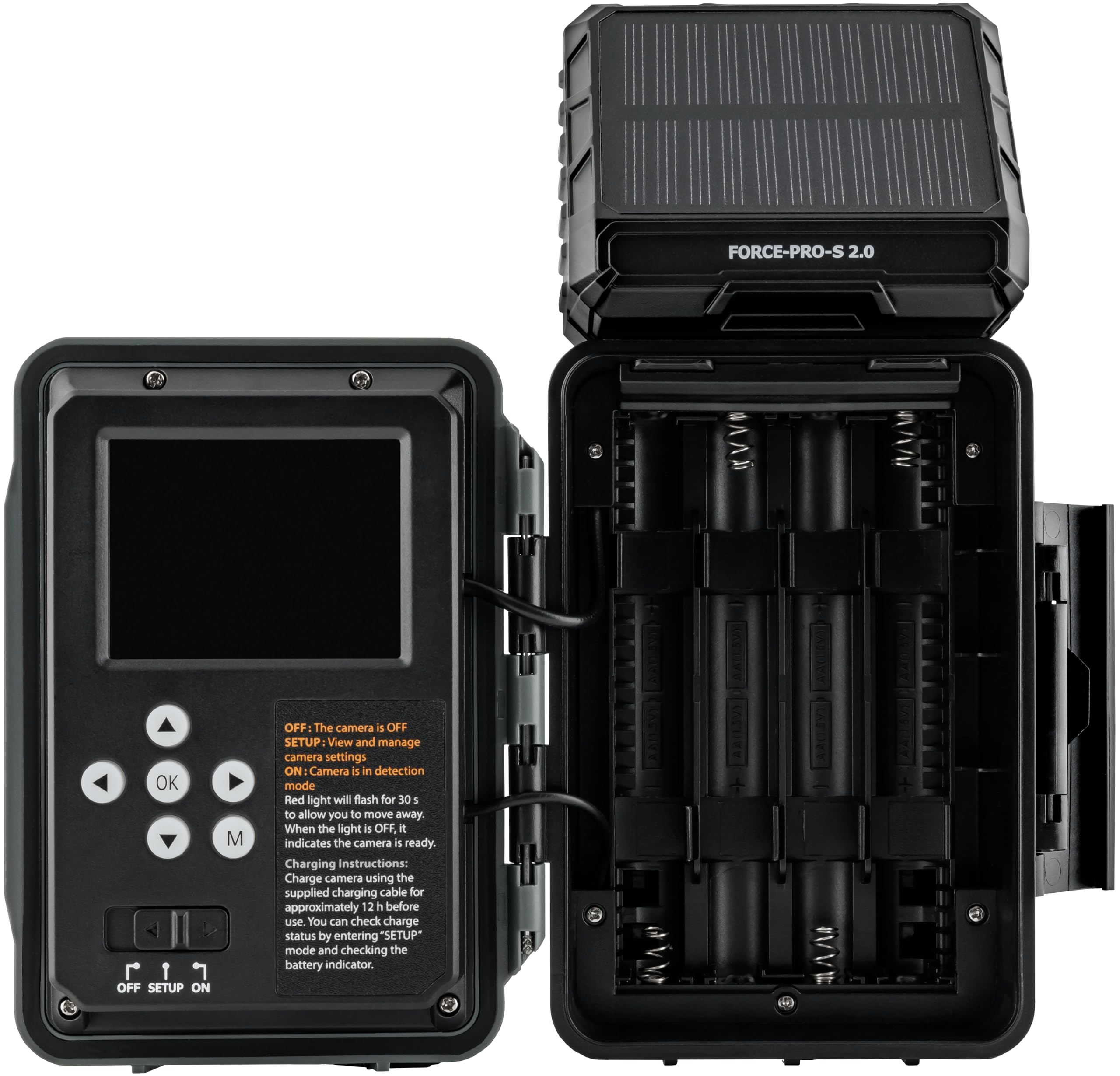 SPYPOINT Force-PRO-S 2.0 back view with 2.4 inch LCD for on-site review
