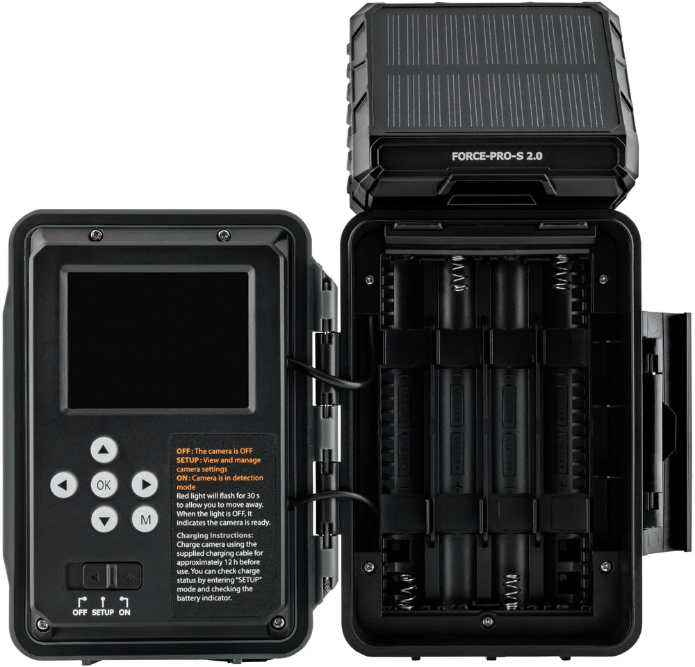 SPYPOINT Force-PRO-S 2.0 back view with 2.4 inch LCD for on-site review