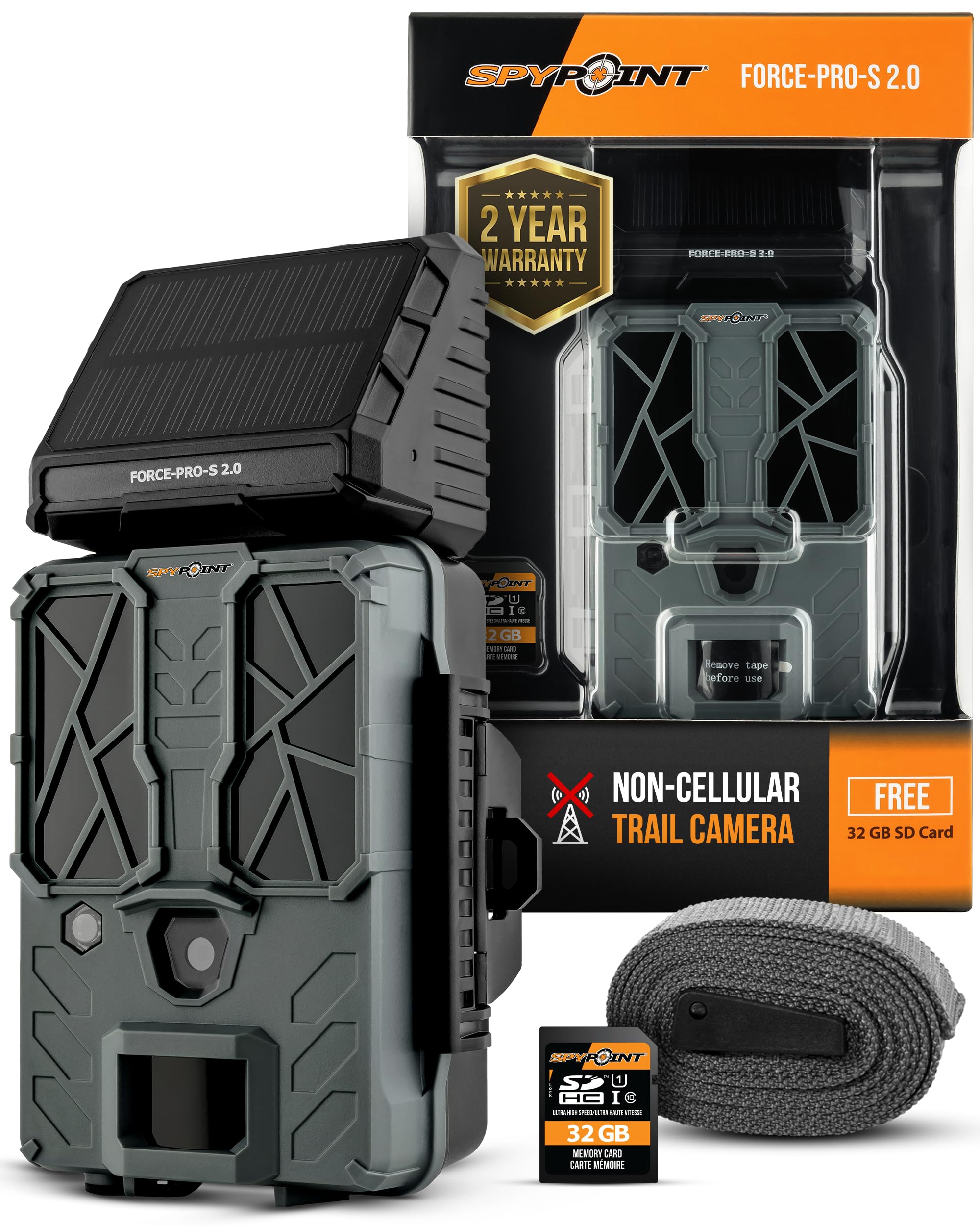 SPYPOINT Force-PRO-S 2.0 front view compact weatherproof housing for remote scouting
