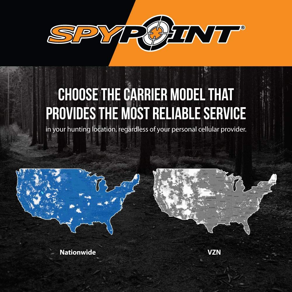 SPYPOINT camera with 0.5-second trigger for quick captures.