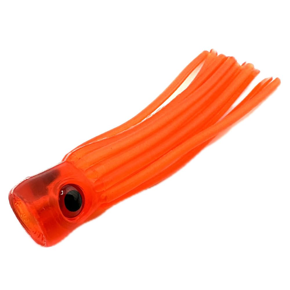 Squidnation Slammer Chugger red head closeup highlights a compact profile for controlled water movement.