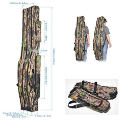 Srempeom Fishing Pole Bag with multiple compartments promotes organized storage for reels, lines, and lures.