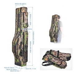 Srempeom oxford folding rod carry case provides durable protection during transport
