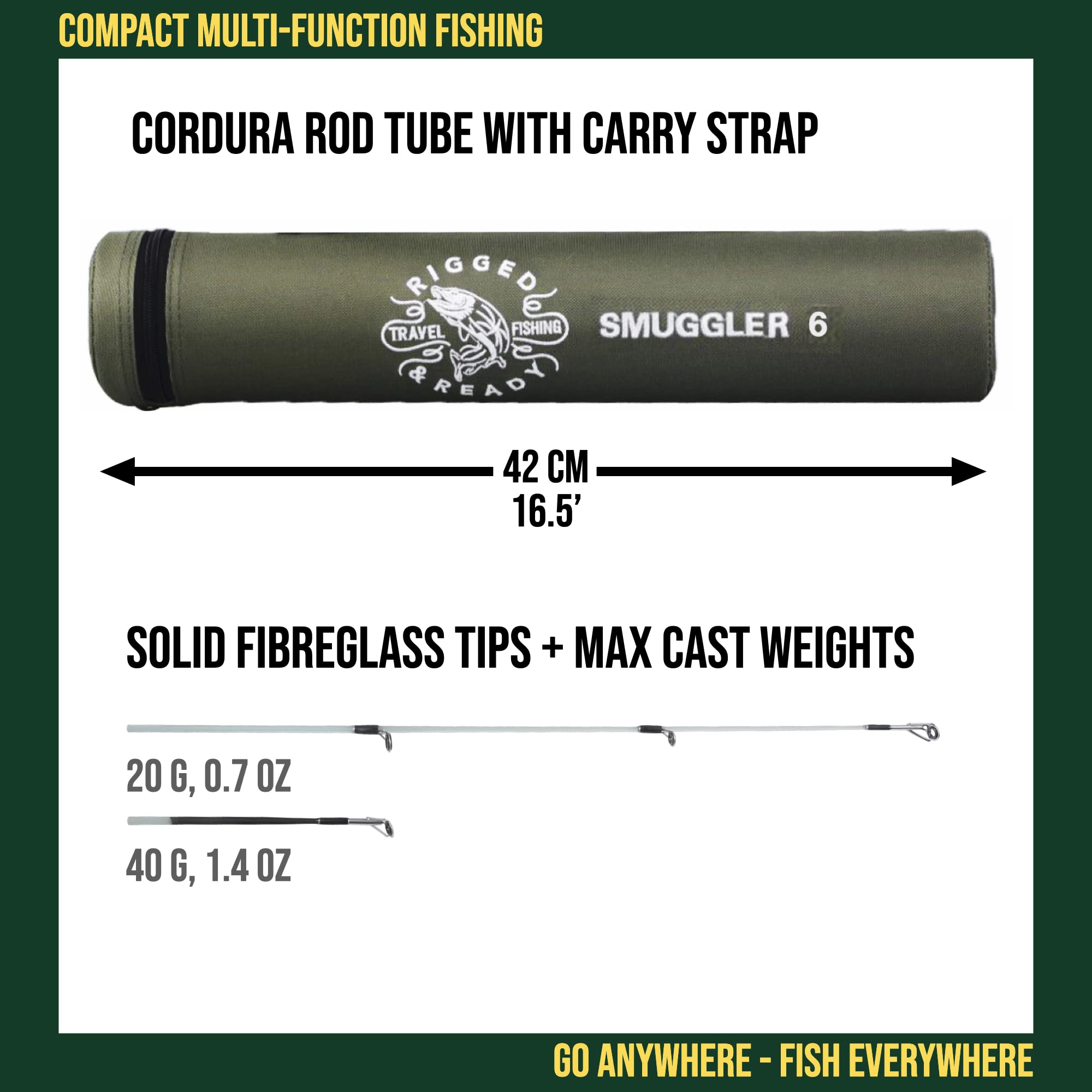 SRF Zylon-Carbon-HiGlass blanks of Smuggler 6
