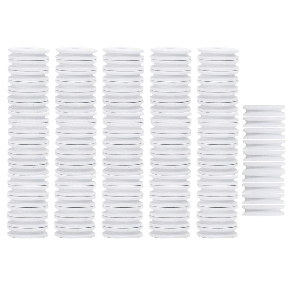 Srliya foam spools board closeup highlights safe winding for hooks and lines.