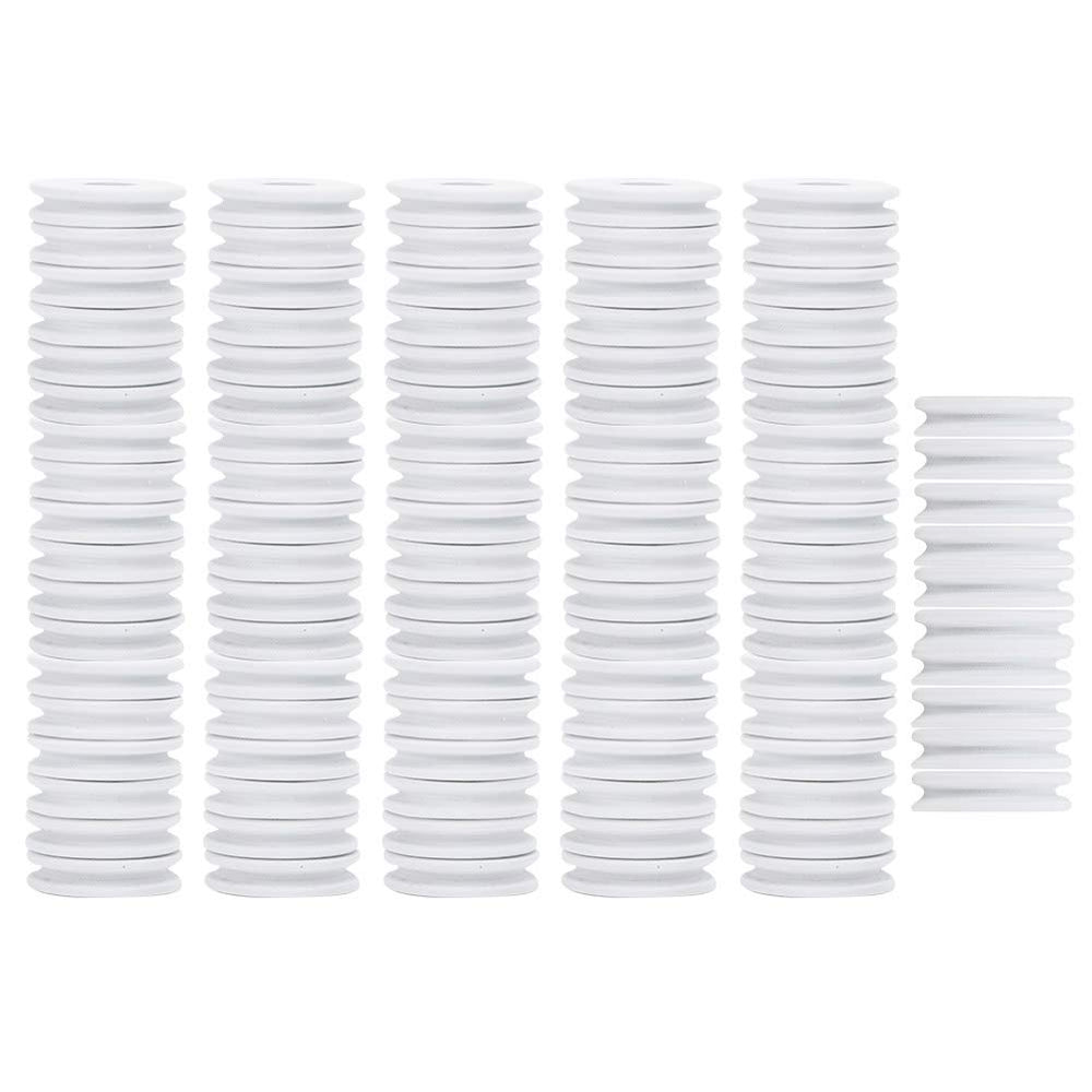 Srliya foam spools board closeup highlights safe winding for hooks and lines.