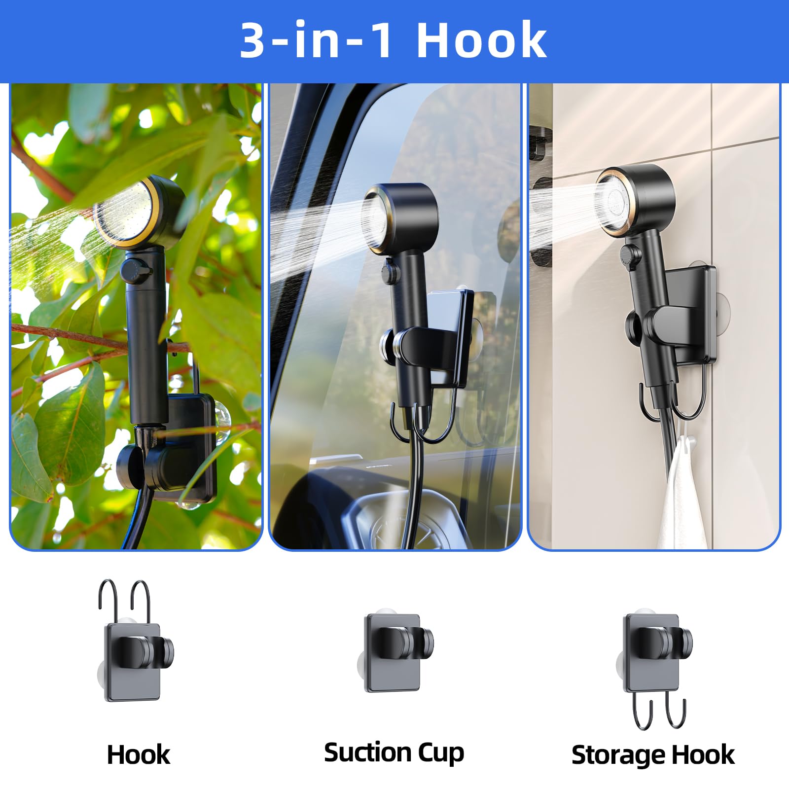 SRNPMIU built-in-filter-shower-pump provides cleaner water on the go.