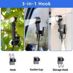 SRNPMIU built-in-filter-shower-pump provides cleaner water on the go.