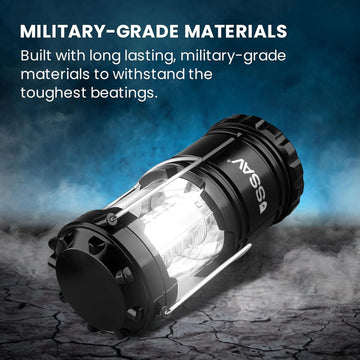 SSAV 4Pack lantern includes batteries for immediate use in emergencies.