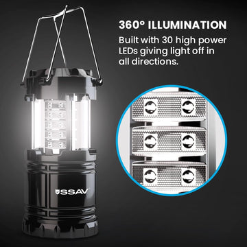 SSAV 4Pack lantern ideal for backpacker kits and hurricane preparedness.