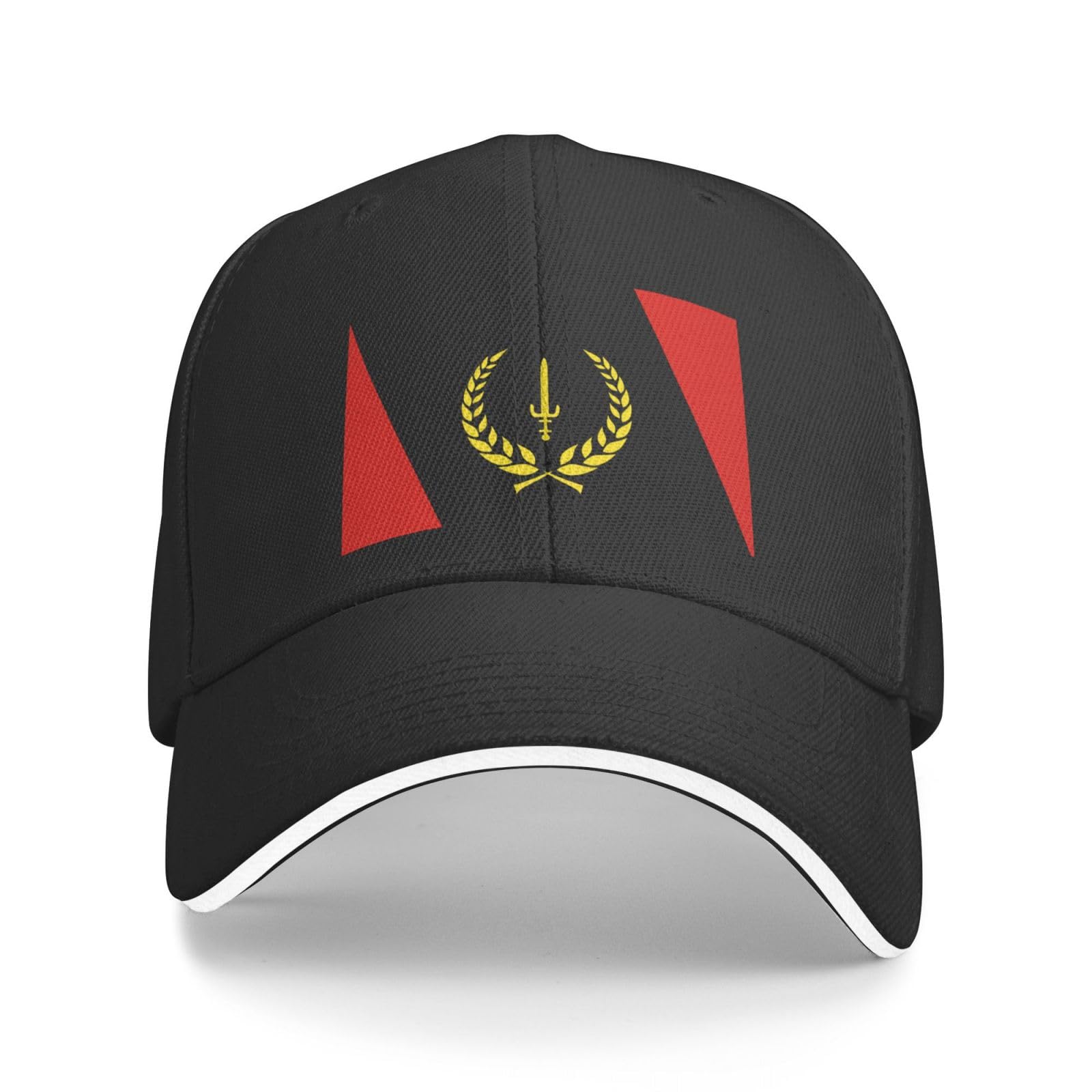 SSZAUDHB Black American Heritage Flag 1967 cap side view for versatile daily wear.