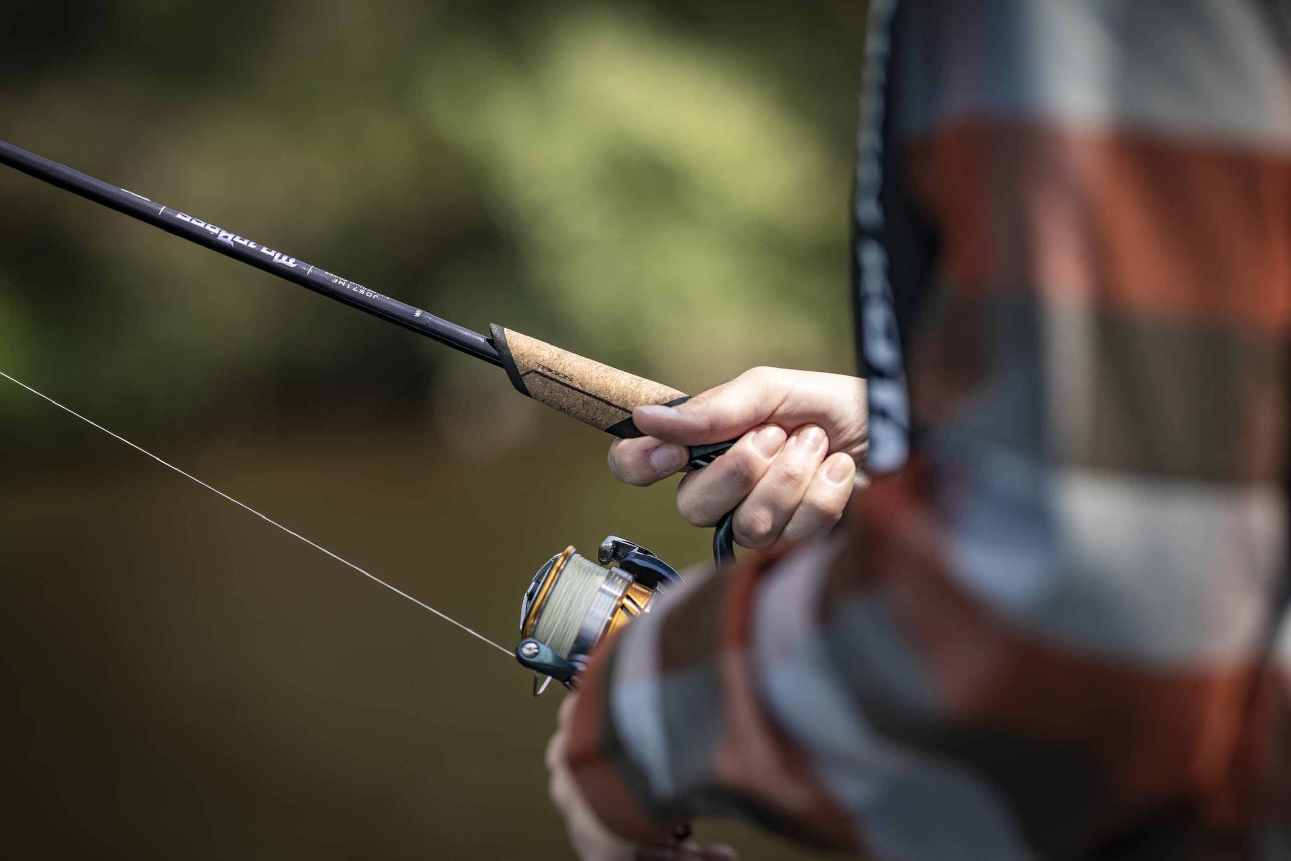 St. Croix Mojo Bass Spinning Rod guides provide smooth line flow.