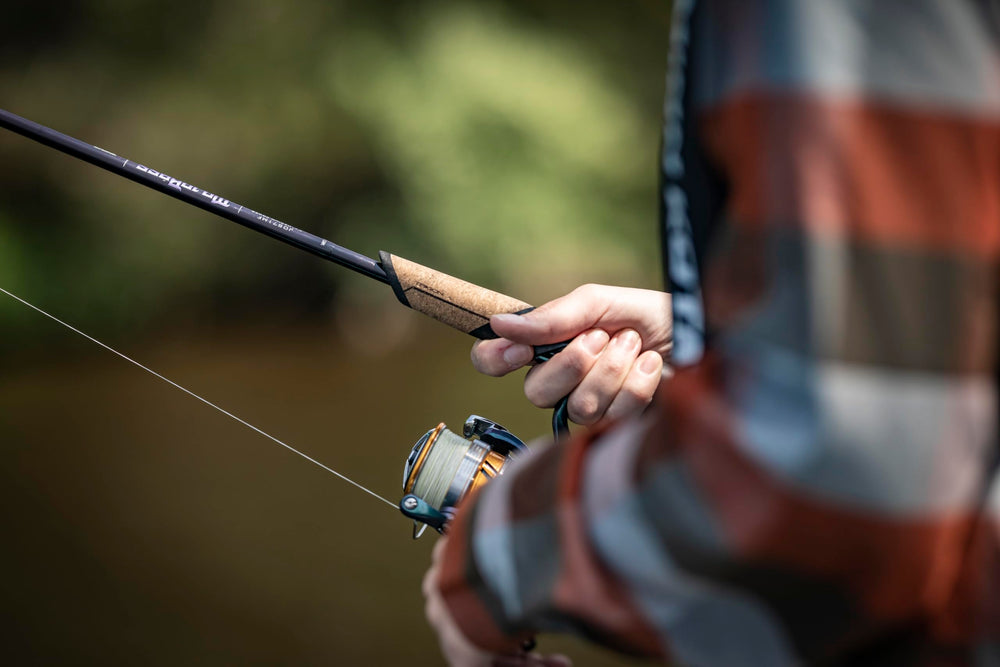 St. Croix Mojo Bass Spinning Rod guides provide smooth line flow.