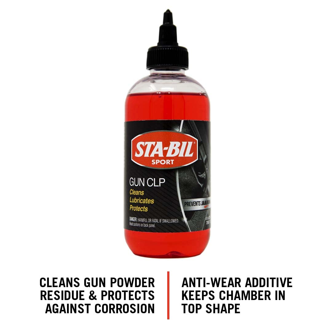 STA-BIL Gun CLP 8oz bottle side view