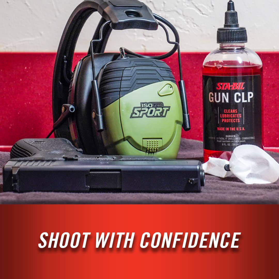 Displaces water and protects against rust with Gun CLP