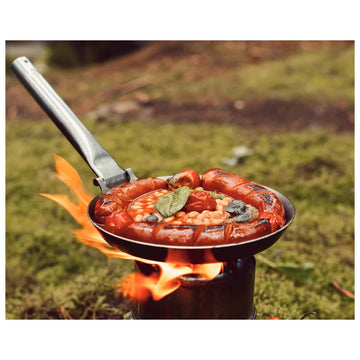 Stabilotherm Hunter Pan made of carbon steel, designed for long-lasting grilling.