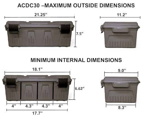 Stackable ammo crate with tie-down and strap-over points