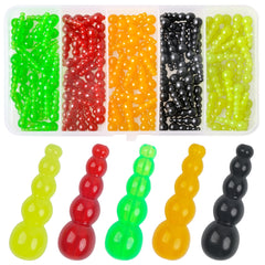 Stacked fishing beads red color 150pcs