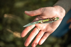 Sheepsfoot blade profile from Uncle Henry Next Gen staglon knife