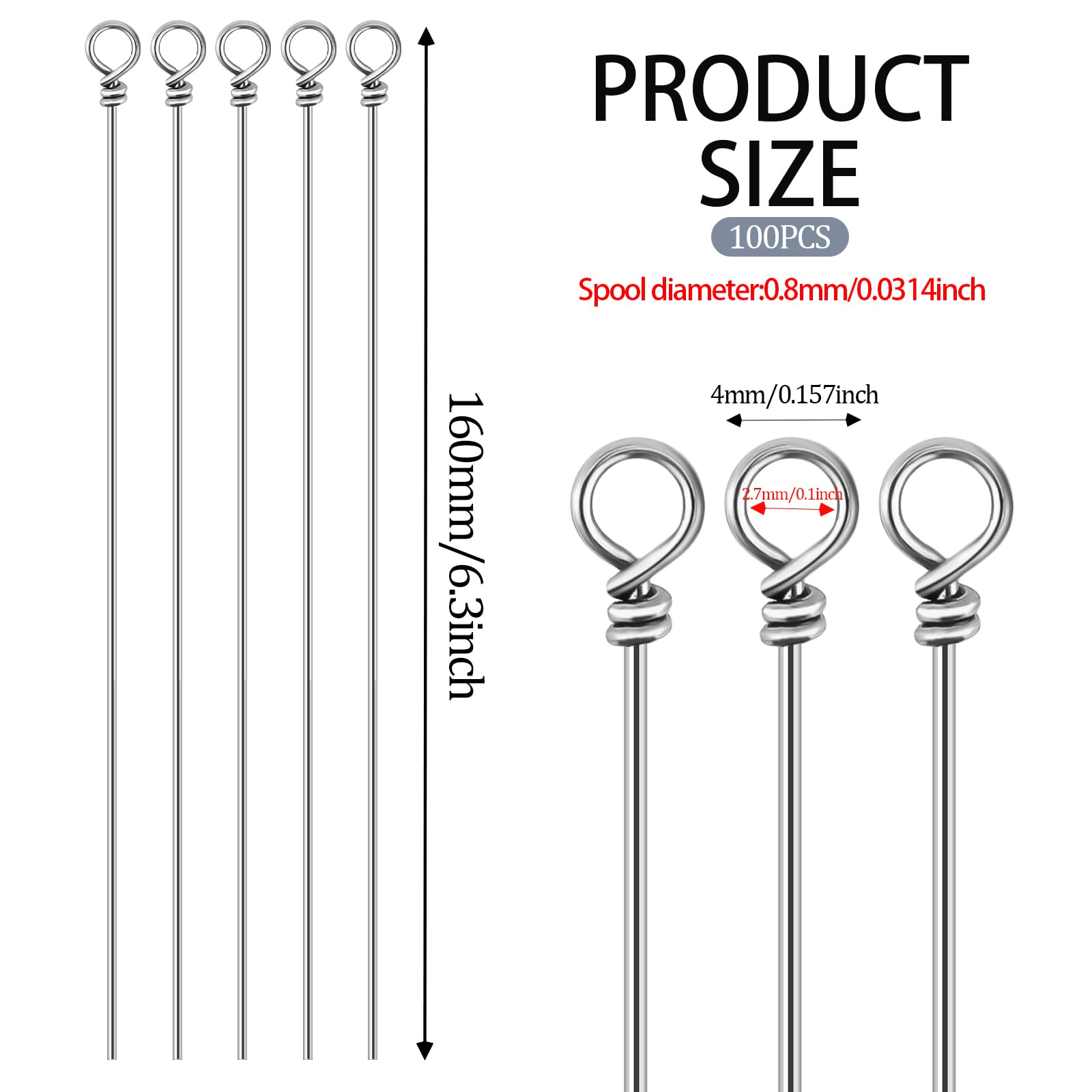 Looped end spinner shaft for easy lure creation