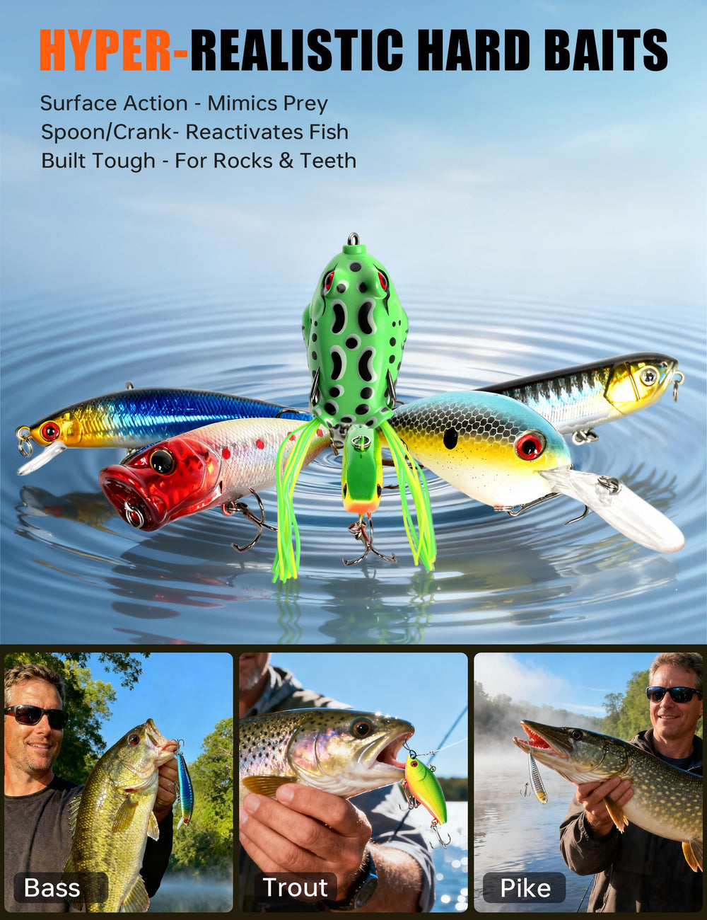 Stainless steel fishing tools