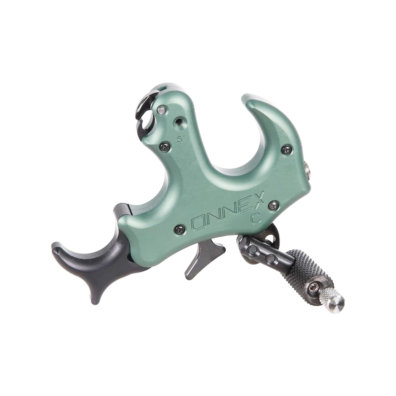 Stan OnneX Clicker Thumb sage color in field-ready finish