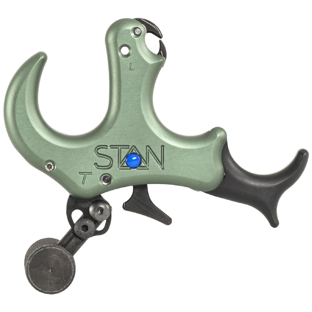 Stan OnneX thumb release front view demonstrates modular ergonomics for precise hand alignment.