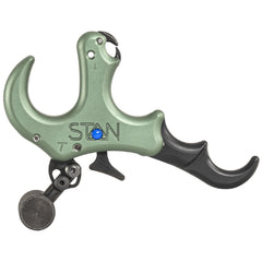Stan OnneX thumb release open-hook with loop retention ensures quick, secure D-loop connection.