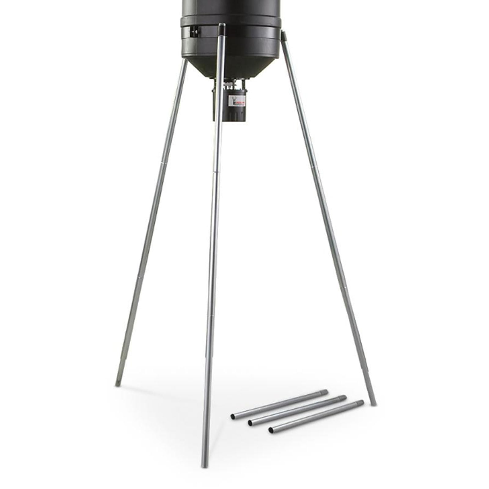 Includes three four-section legs (12 pieces) for stability