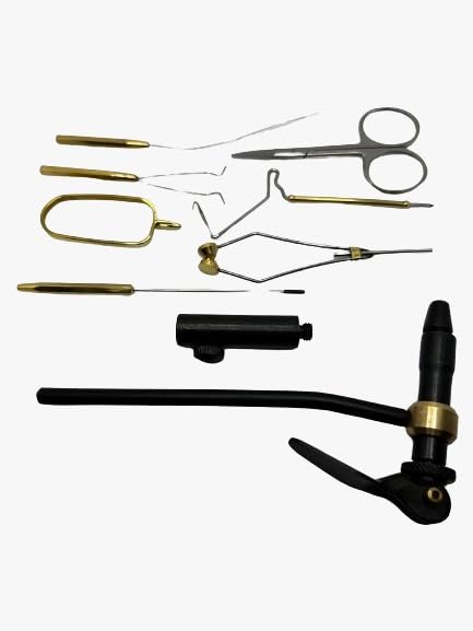 Standard Fly Tying Kit instruction-dvd guides beginners through six basic patterns.