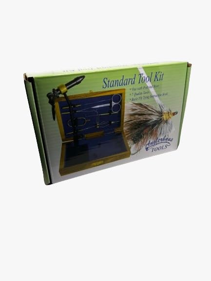 Standard Fly Tying Kit six-patterns visual guide supports practice and gradual skill building.