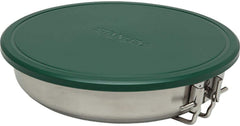 Stanley Adventure 9-piece cook set neatly nested for compact camping packs.