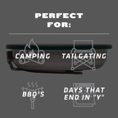 Stanley cutting board keeps prep clean on the trail.