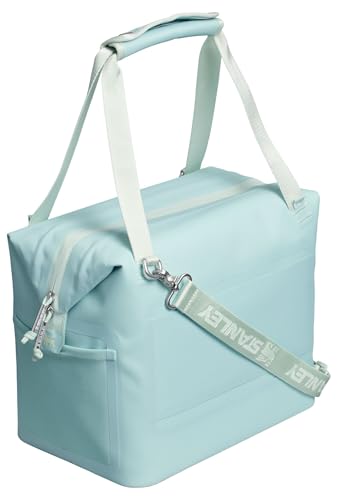 STANLEY All Day Julienne Midi Cooler strap-carry view with detachable shoulder strap in use