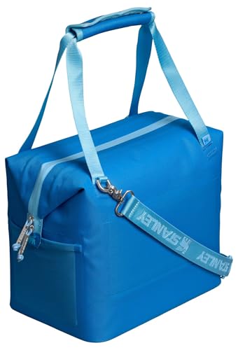STANLEY All Day Julienne Midi Soft Cooler Azure open hinged top for easy lunch packing and access
