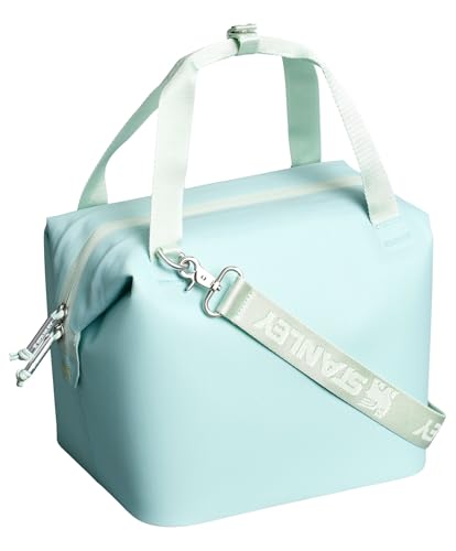 STANLEY All Day Julienne Mini Cooler seafoam interior showing insulated space for cans.