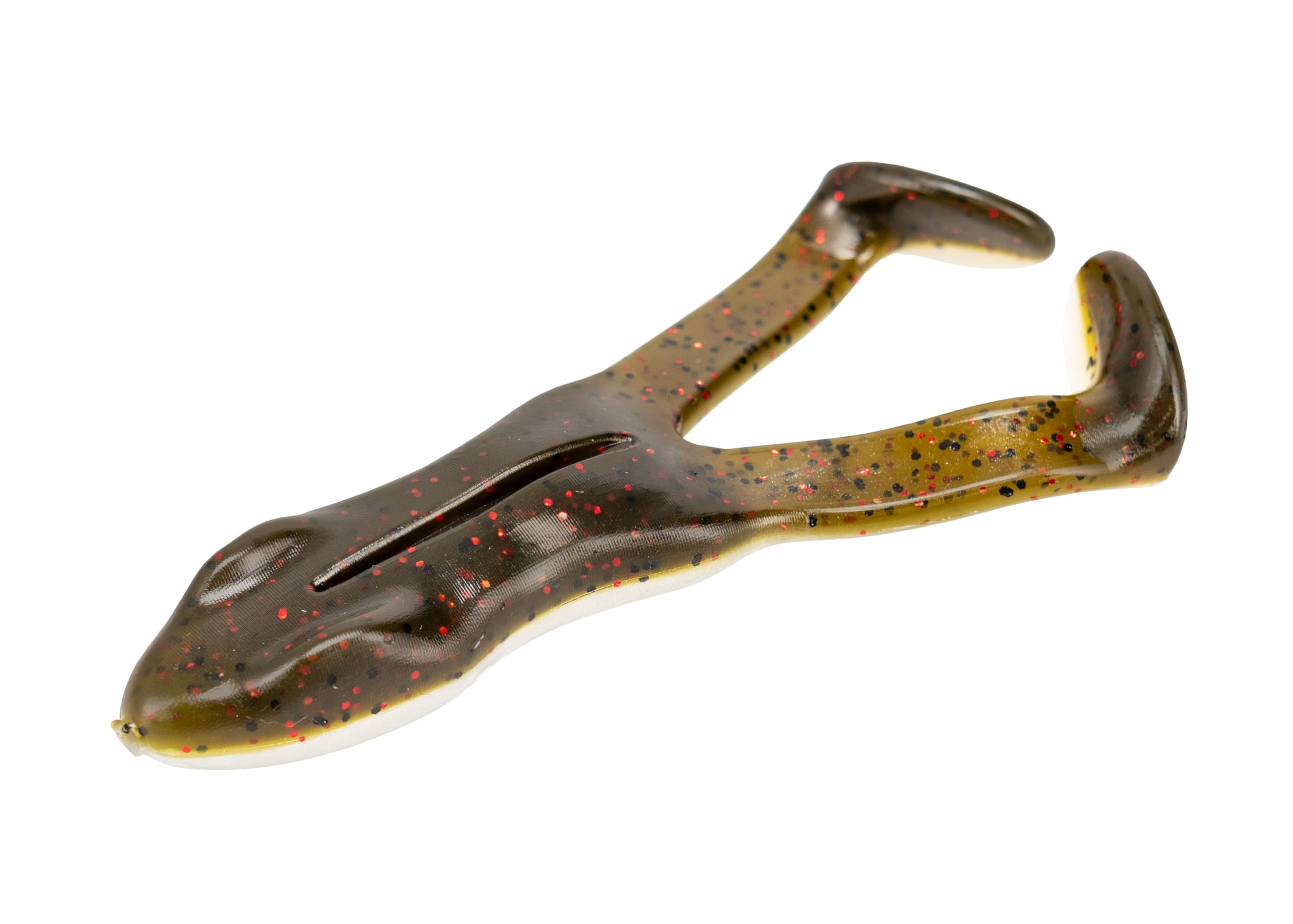 Stanley Tigs Frog Factory SRF-405 Bull Ribbit in green pumpkin red pearl for outdoor play and durable grip.
